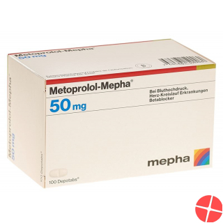 Metoprolol Mepha Depotabs 50 mg 100 pcs