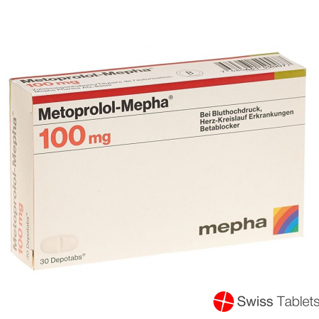 Metoprolol Mepha Depotabs 100 mg 30 pcs