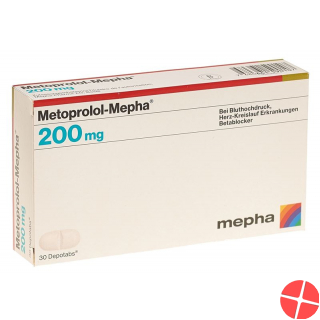 Metoprolol Mepha Depotabs 200 mg 30 pcs