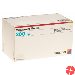Metoprolol Mepha Depotabs 200mg 100 Stück
