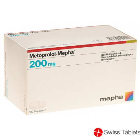 Metoprolol Mepha Depotabs 200mg 100 Stück buy online