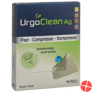 Urgoclean Ag Hydro Polyacryl 10x12cm Haft 10 Stück