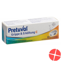 Pretuval flu and cold Brausetabl C 10 pcs