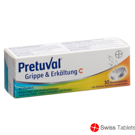 Pretuval flu and cold Brausetabl C 10 pcs