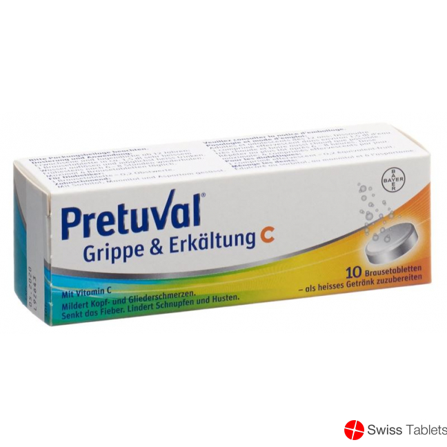 Pretuval flu and cold Brausetabl C 10 pcs