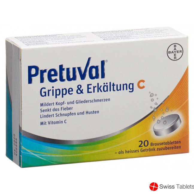 Pretuval flu and cold Brausetabl C 20 pcs