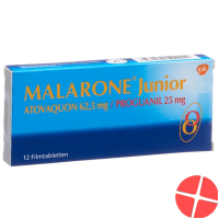 Malarone Junior Filmtabl 62.5 / 25 mg 12 pcs