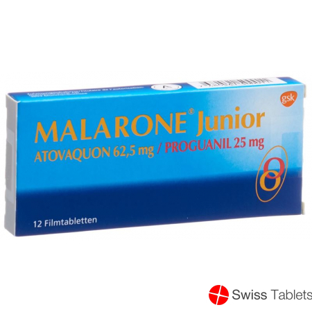 Malarone Junior Filmtabl 62.5 / 25 mg 12 pcs