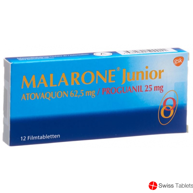 Malarone Junior Filmtabl 62.5 / 25 mg 12 pcs