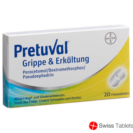 Pretuval flu and cold Filmtabl 20 pcs