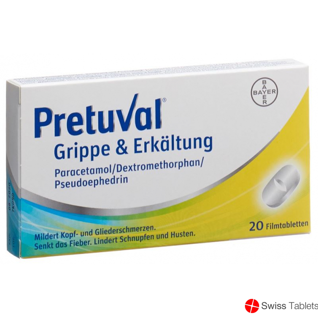 Pretuval flu and cold Filmtabl 20 pcs