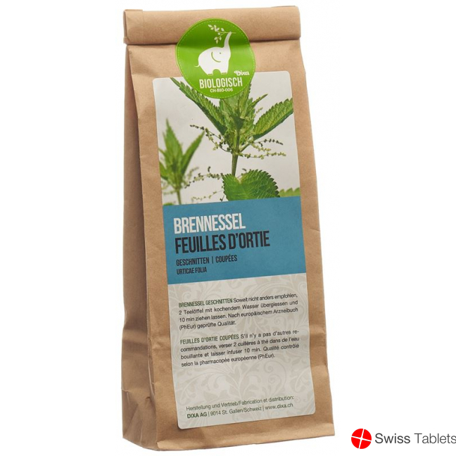 Dixa nettle leaves PhEur BIO cut 60 g Dixa nettle leaves PhEur BIO cut 60 g