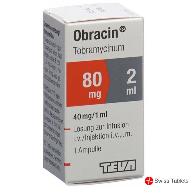 Obracin Injektionslösung 80mg/2ml Durchstechflasche 2ml buy online