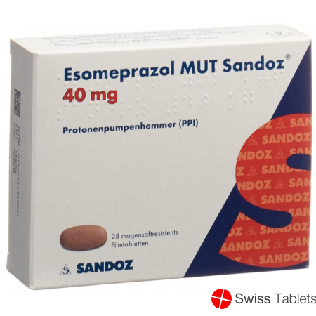 Esomeprazole MUT Sandoz Filmtabl 40 mg 28 pcs