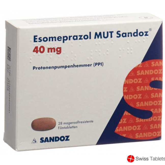 Esomeprazole MUT Sandoz Filmtabl 40 mg 28 pcs