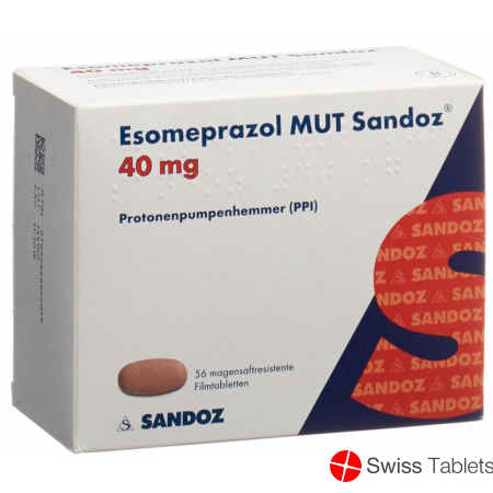 Esomeprazole MUT Sandoz Filmtabl 40 mg 56 pcs