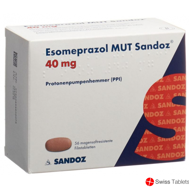 Esomeprazole MUT Sandoz Filmtabl 40 mg 56 pcs