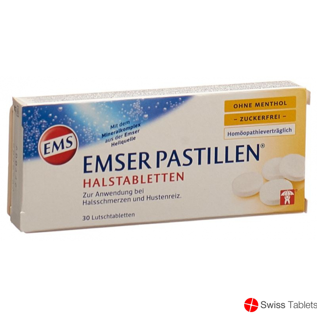 Emser sugar-free without menthol 30 pastilles