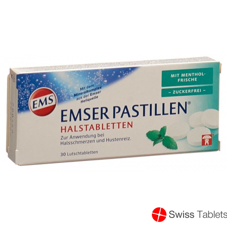 Emser sugar-free with menthol 30 pastilles