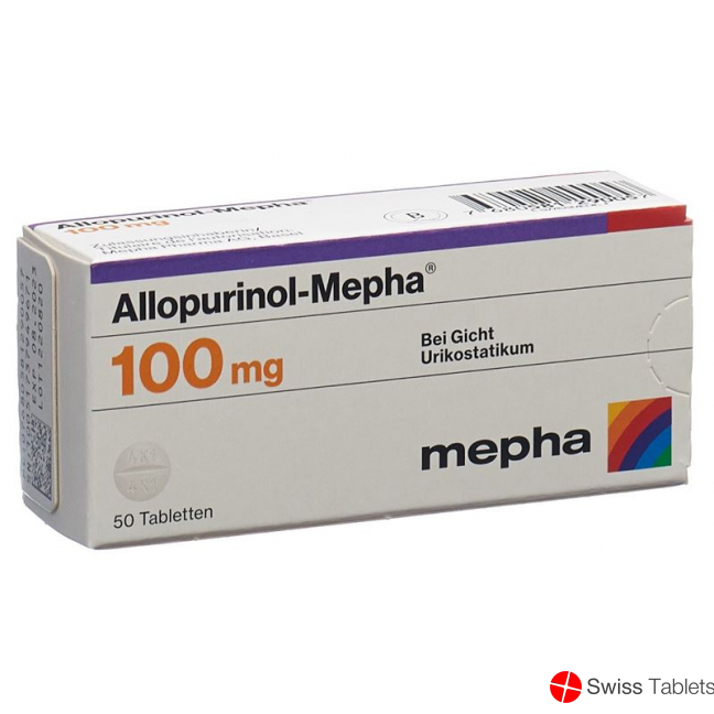 Allopurinol Mepha Tabletten 100mg 50 Stück buy online