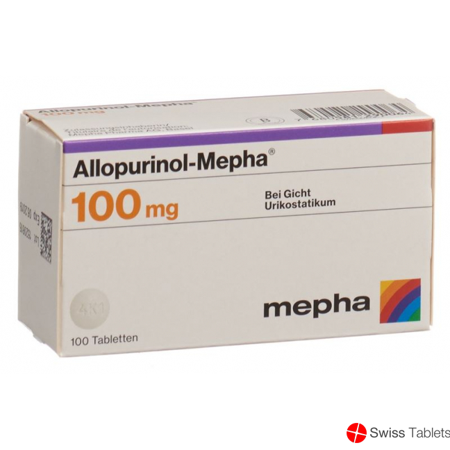 Allopurinol Mepha tbl 100 mg 100 pcs