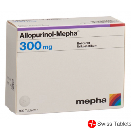 Allopurinol Mepha Tabletten 300mg 100 Stück buy online
