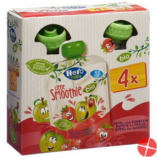 Hero Baby Organic Smoothie Apple Strawberry 4 x 90 g