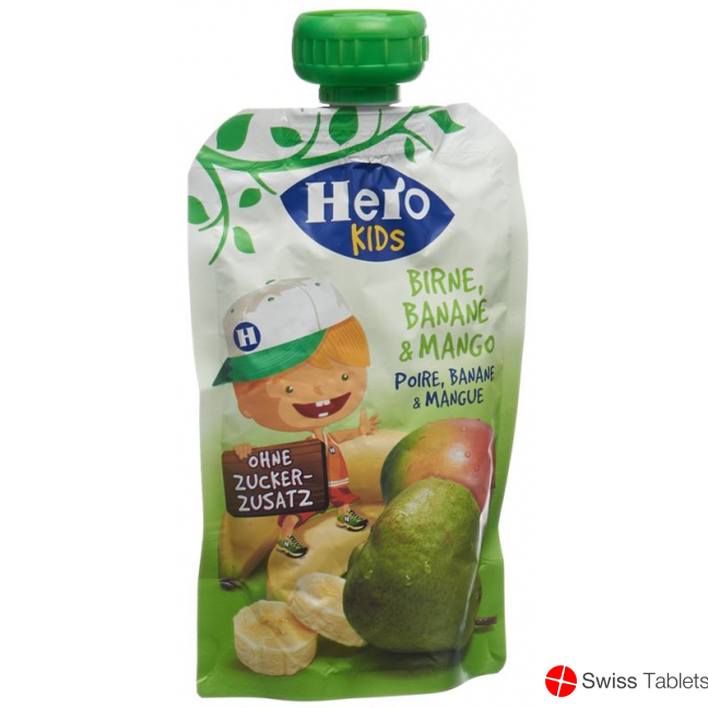 Hero Kids Smoothie pear banana Mango Btl 120 g
