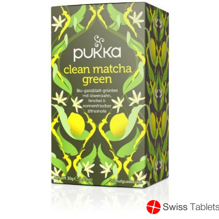 Pukka Clean Matcha Green Tee Bio Beutel 20 Stück buy online Pukka Clean Matcha Green Tee Bio Beutel 20 Stück buy online