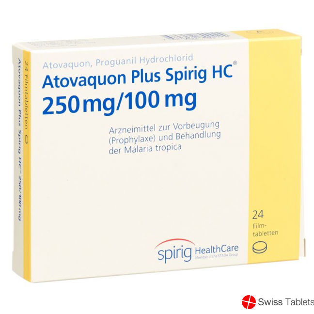 Atovaquon Plus Spirig HC Filmtabletten 250/100 24 Stück buy online