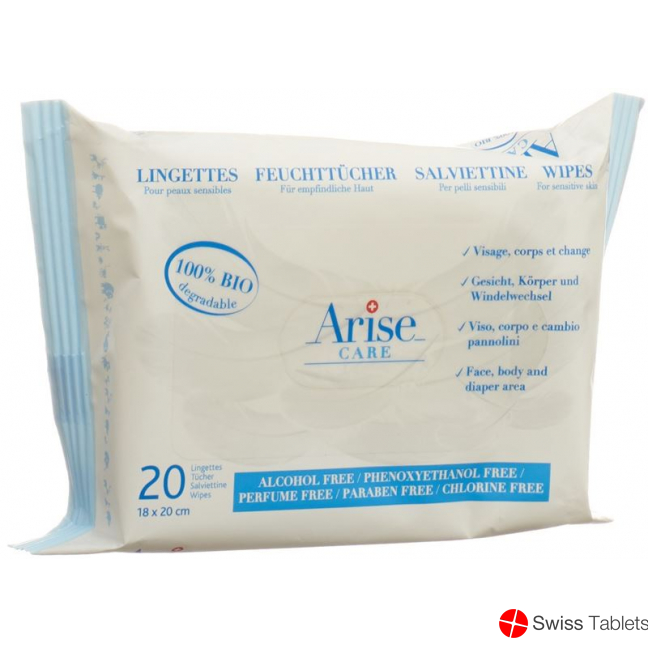 Arise Swiss Baby Care Wipes Body & Face 72 pcs