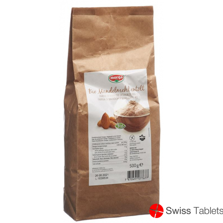 Morga Mandelmehl Entölt Glutenfrei Bio 500g buy online