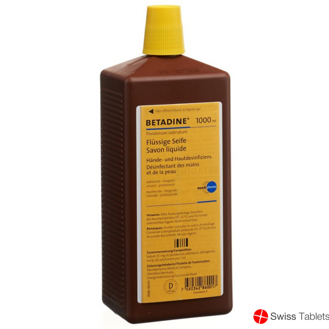 Betadine soap liq Fl 1000 ml