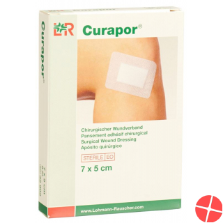 Curapor Chirurgisch Wundverband 7x5cm Steril 5 Stück