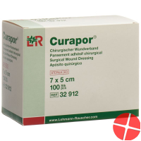 Curapor Chirurgisch Wundverband 7x5cm Steril 100 Stück