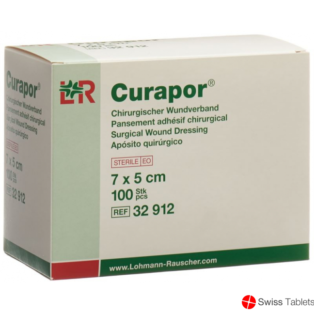 Curapor Chirurgisch Wundverband 7x5cm Steril 100 Stück buy online