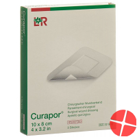 Curapor Chirurgisch Wundverband 10x8cm Steril 5 Stück