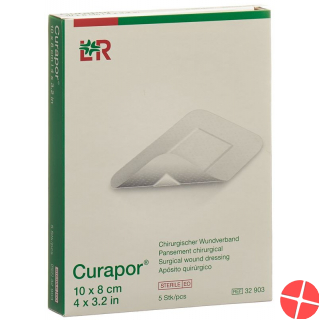 Curapor Chirurgisch Wundverband 10x8cm Steril 5 Stück