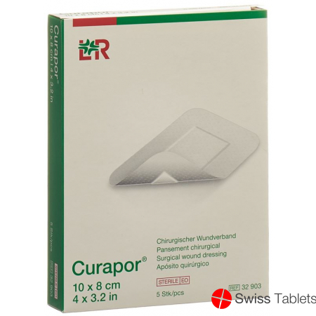 Curapor Chirurgisch Wundverband 10x8cm Steril 5 Stück buy online