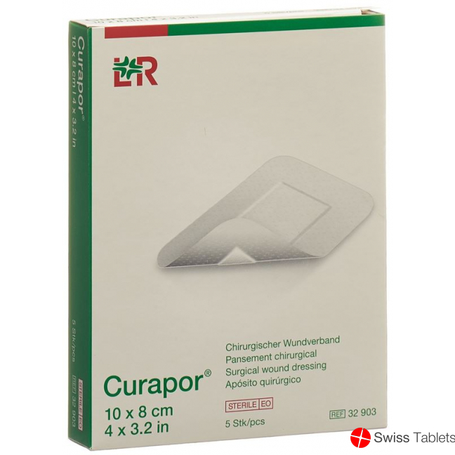 Curapor Chirurgisch Wundverband 10x8cm Steril 5 Stück buy online