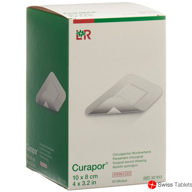 Curapor Chirurgisch Wundverband 10x8cm Steril 50 Stück buy online