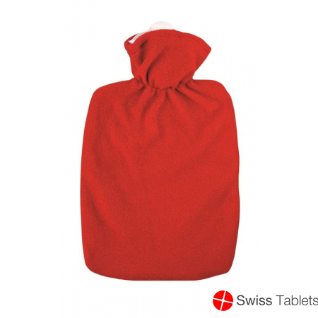 emosan Wärmeflasche Klassik Vlies Rot 1.8L buy online
