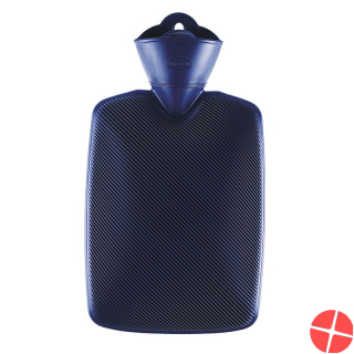 emosan Wärmeflasche Halblamelle Blau 1.8L