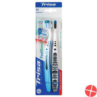 Trisa Feelgood Smart Clean Toothbrush Duo Medium