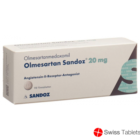 Olmesartan Sandoz Filmtabletten 20mg 98 Stück buy online