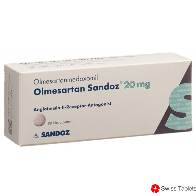 Olmesartan Sandoz Filmtabletten 20mg 98 Stück buy online