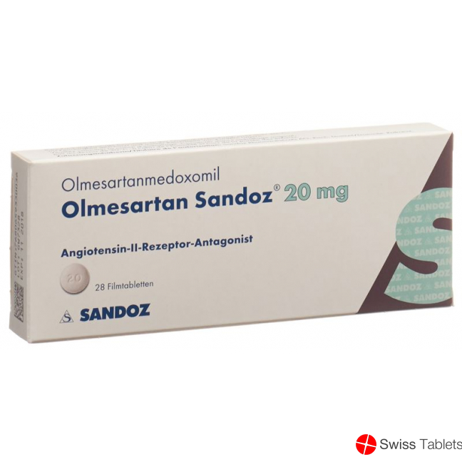 Olmesartan Sandoz Filmtabletten 20mg 28 Stück buy online