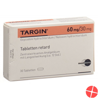 Targin Retard Tabletten 60mg/30mg 30 Stück
