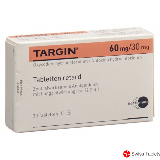 Targin Retard Tabletten 60mg/30mg 30 Stück buy online