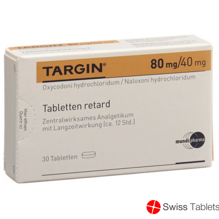 Targin Retard Tabletten 80mg/40mg 30 Stück buy online